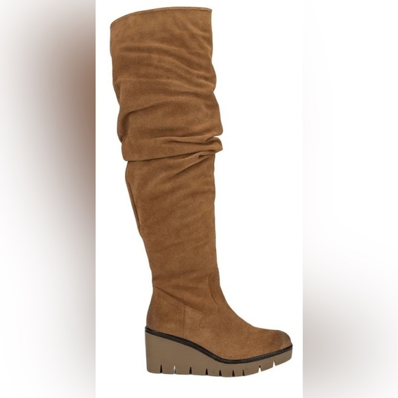 VINTAGE FOUNDRY CO.Maisie Thigh High, Almond Toe Boots, Size 7 - Picture 8 of 10